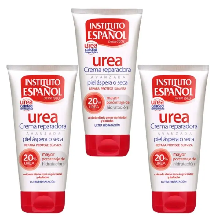 Pack 3 x 150 ml -  Instituto Español Crema Urea Al 20% , 3x150 ml - Crema Reparadora de Piel áspera y Seca - 1