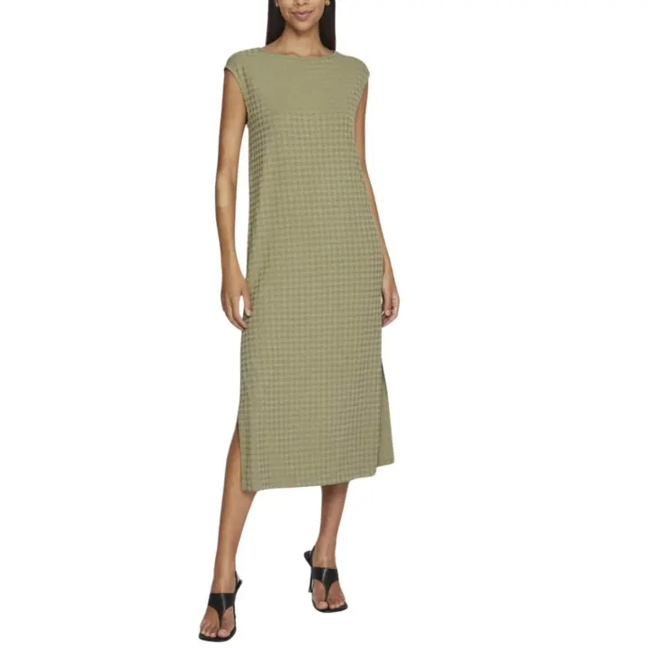 Vestido Vila Brenda Verde Sin Mangas Corte Regular Mujer - 1