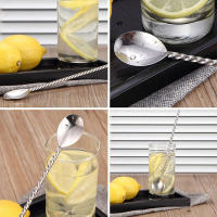 Cucharas De Barra De Acero Inoxidable 304 Para Mezclar Cocktails Con Mango Largo Herramienta De Cocina Y Barra Eco-amigable - details 6