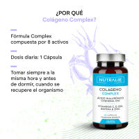 Colágeno Ácido Hialurónico -  Hidrolizado + Biotina + Q10 -  Piel Cartílago - Vit C D B12 y Zinc - Collagen Complex - 60 Cápsulas Nutralie - details 1