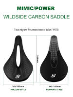 Sillín De Bicicleta De Carbono Ligero Para Carretera Y Montaña 143/155mm Ancho Cómodo Para Hombres Y Mujeres Triatlón Tt Sillín De Carreras - details 1