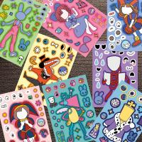 Pegatinas Digitales Kawaii De Circo Sorprendente 8/16 Hojas DIY Para Crear Rostros Juguetes Para Cumpleaños De Niños - details 1