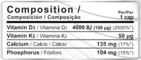 Vitamina D3 y K2 4000 UI - Contribuye al sistema inmunitario, huesos y músculos. Favorece la absorción del calcio - 90 cápsulas vegetales 3 meses de vitamina d3 k2 – Vitamin d3 k2 – Vitamina D vegana - details 4