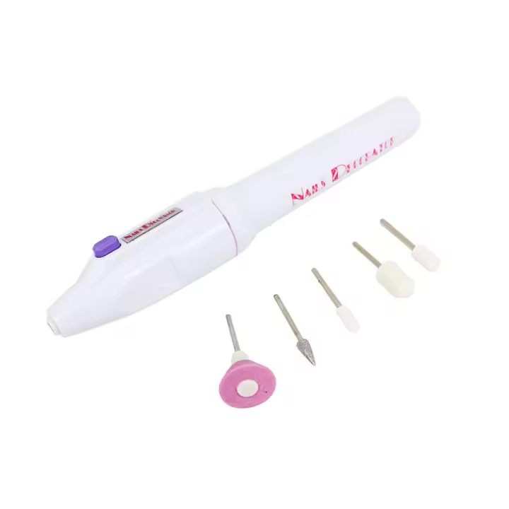 5-en-1 Juego de Molinillo Eléctrico de manicura Kit DE ASEO incluye removedor de callos, tampón de uñas y pulidor, manicura personal y kit de pedicura - 1