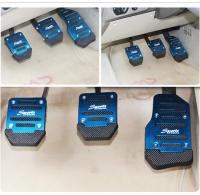 Nuevo Kit De 3 Piezas De Cubiertas Para Pedales De Transmisión Manual Universal No Eslipantes De Aluminio Accesorios De Coche Pedali Rojo/Azul/Cobre - details 3