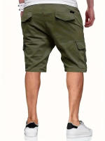 Shorts De Verano Para Hombres Talla Grande Estilo Casual Con Bolsillos Pantalones De Gym Y Pantalones De Porta Tendencia Estudiantil - details 2