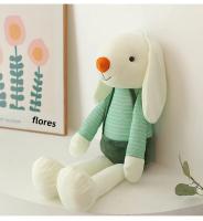 Muñeco De Peluche Conejo Con Orejas Largas Y Correa Juguetes Para Niños Ropa De Muñeca Regalo De Cumpleaños Material De Algodón Relleno De Poliéster - details 8
