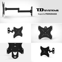 Soporte de TV pared articulado doble e inclinable de perfil bajo para pantallas de 14 a 50 pulgadas. VESA máximo de 200 x 200 mm - TD Systems P20X25A222 - details 4