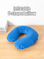Almohada De Viaje En Forma De U Inflable Soporte Cervical Para El Cuello Cojín De Plush Corto Esencial Para Descansar En La Oficina Y Dormir - details 0