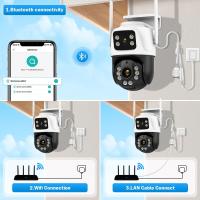 Cámara De Seguridad Exterior Hiseeu 4K 8MP Dual Lens Wifi Con Zoom Digital 4X Detecta Humanos ONVIF PTZ IP Cámara Wireless Para Interior Y Exterior - details 11