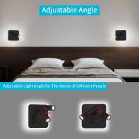 Lámpara De Pared LED Rotativa Con Interruptor Y Puerto USB Para Lectura Y Estudio Luz De Iluminación Moderna Para Dormitorio Y Sala - details 0