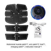 Estimulador Muscular EMS Inteligente Inalámbrico Para Entrenamiento ABdominal Y BRAZO Parches De Ejercicio Recargables Por USB Instrumento De Forma Corporal Portátil Para El Hogar - details 19