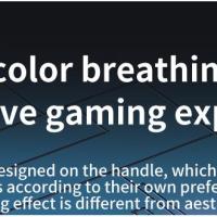 Controlador de juego Bluetooth, Joystick inalámbrico, giroscopio de 6 ejes, controlador inalámbrico RGB para IOS, Android, PC, PS3, PS4 - details 21
