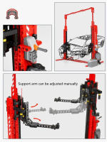 Bloques De Construcción De Coche Eléctrico MOC 3054 Doble Columna 537PCS Para Adultos Modelos De Mantenimiento Y Estacionamiento Técnico Juguetes De Bloques De Ladrillo Para Regalo - details 3