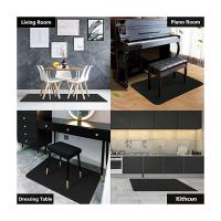Alfombrilla para silla de oficina, alfombrilla protectora para suelo, rectangular, lavable, antideslizante, protector de suelo para suelos de madera y baldosas, negro, 120x90cm - details 1