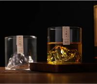 Vaso De Whiskey Montaña Japonés 3D Vintage Vino De Glaciar Vaso De Vodka Eco-amigable Material De Vidrio Caja De Regalo De Madera - details 7