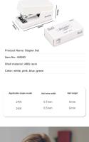 DELI Mini Stapler Set Máquina De Encuadernación Portátil Con Papel De Colores Uso De 24/6 26/6 Tornillos Suministros De Oficina Y Papelería Moda - details 8