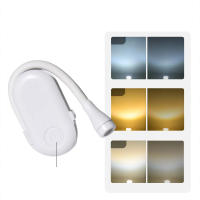 Luz De Lectura Mini LED Recargable De 3 Colores Lámpara Portátil Con Clip Iluminación Nocturna Ajustable Marcador Luz - details 6