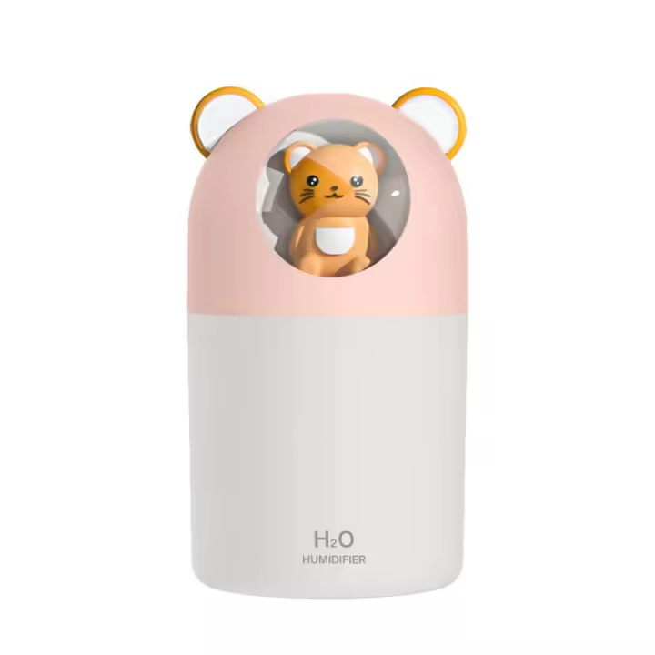 Humidificador Inteligente Rotativo De 90 Grados Gran Capacidad Atomizador USB Luz Nocturna Silenciosa Pequeña Purificación De Aire - 1