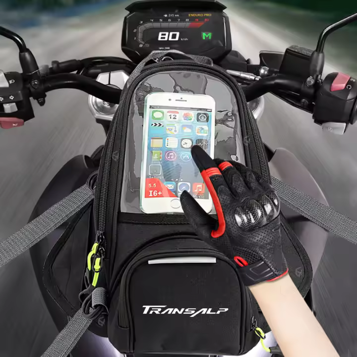 Bolsa De Tanque Multifuncional Para Móvil Para Motocicleta Honda TRANSALP 600 650 700 Xlv650 Accesorios De Oxford Resistente Al Agua - 1