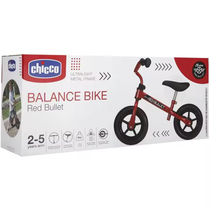 Chicco ++ First Bike Roja 17160 - Bicicleta sin Pedales 2-5 Años - 1