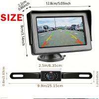 Bileeko Cámara De Visión Trasera Para Coche 4.3 Pulgadas Monitor HD Con Visión Nocturna Y 7 LEDs Kit De Estacionamiento - details 2