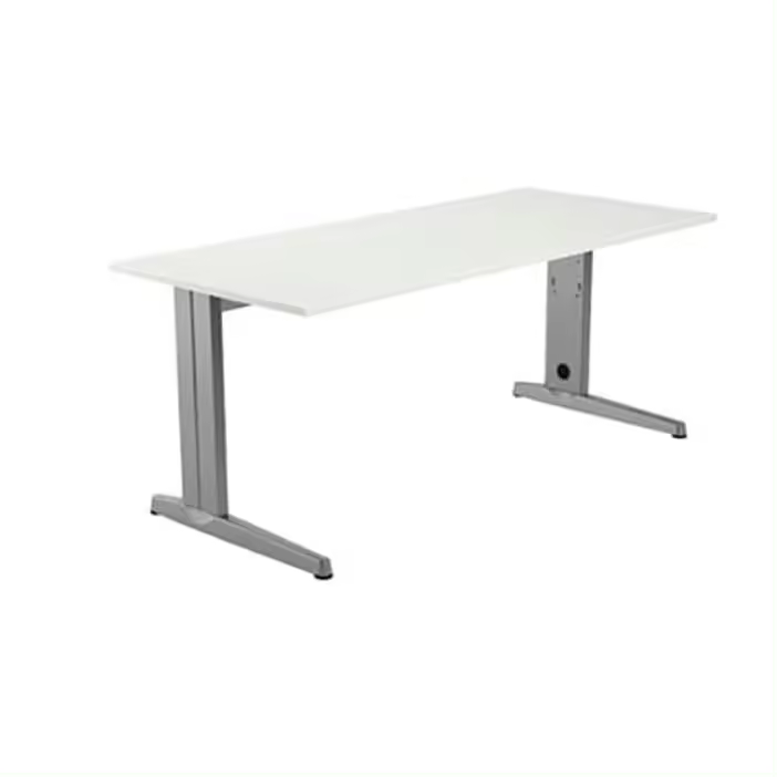 Rocada Meta - Mesa rectangular, 180 x 80 cm, color blanco - 1