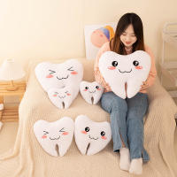 Almohada De Simulación Creativa Y Linda Para Niños Juguete De Peluche De Cuidado Dental Forma De Dientes Regalo Para Todas Las Edades - details 2
