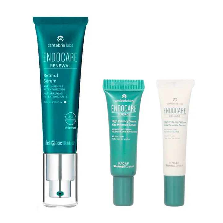 Cantabria Endocare Renewal Retinol Sérum 30 ml + Regalo Endocare Tensage Sérum Alta Potencia 3 ml y Endocare Cellage Sérum 3 ml - 1