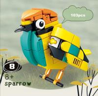 Bloques De Construcción Creativos Figuras De Animales Aves Cerdos Papagayos Gansos Modelos Educativos Cognitivos Para Niños - details 16