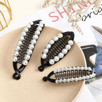 Pinza Para El Cabello De Mujer Con Perlas Y Cristales Molans Accesorio De Moda Para Decorar El Cabello Clip De Moda Para Niñas Y Mujeres - details 0