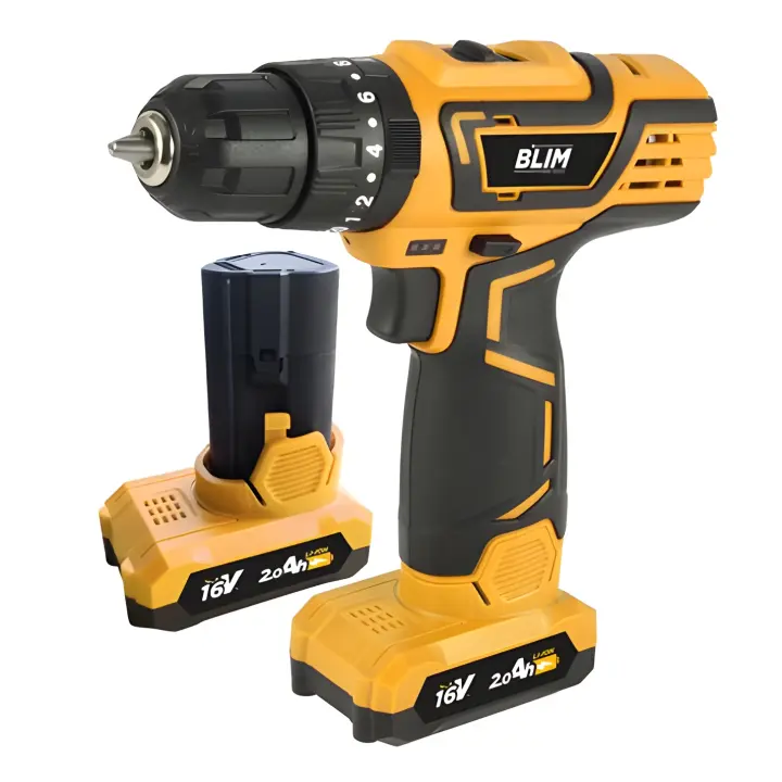 Taladro Percutor a Batería Blim 16V 2Ah - 30Nm Par Máximo - 2 Velocidades - 1