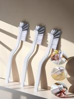 Cepillo De Limpieza Para Lavabo Estilo Japonés Con Mango Largo Diseño De Codo Agujero En Cola Accesorios De Limpieza Para Espacios Estrechos Y Paredes - details 3
