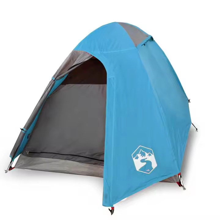 vidaXL Tienda de campaña iglú para 2 personas impermeable azul - 1