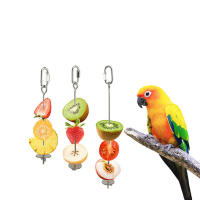 Soporte Para Alimentos De Pájaro En Acero Inoxidable Juguete De Forrajeo Para Periquito Fruta Verdura Carne Palillo De Pájaro - details 0