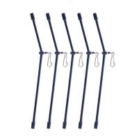 5Pcs Espaciador Anti-enredo De Pesca Con Snap Equilibrador Conector De Deslizamiento Giratorio Herramientas De Pesca Material Plástico - details 1