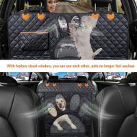 Cubierta De Asiento Para Coche Para Perros 100% Impermeable Hamaca Con Ventana De Malla Y Cierre De Cremallera Lateral Protección De Asiento Y Puerta Del Coche - details 3