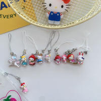 Llavero De Teléfono Móvil Kawaii Hello Kitty Colgante Para Niñas Cartoon Decorativo Para Mochila Anti-Pérdida Joyería De Moda - details 0