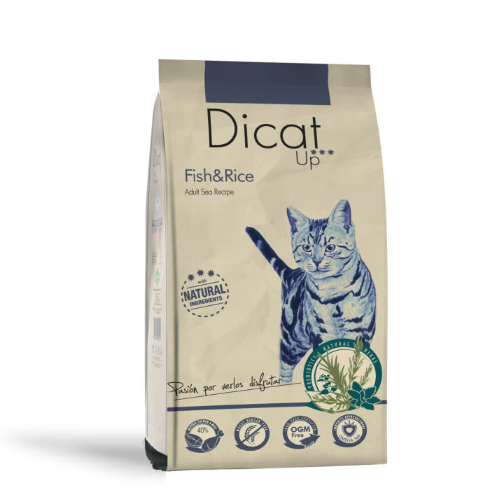 Dicat Up Adulto Pescado y Arroz 14 Kg