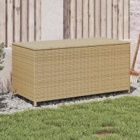 vidaXL Caja de almacenaje jardín ratán sintético 100x50x50 cm en color Marrón/Negro/Gris y más - details 3