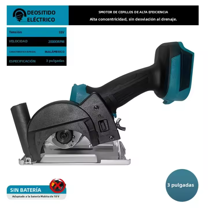 Makita Saws Mini Compactas Eléctricas Sin Cable 18V 3 Pulgadas 20000 RPM Para Corte De Madera Azulejos Y Metal Herramienta DIY Para El Hogar - 1