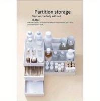 Mesa De Maquillaje Con Gran Capacidad De Escritorio Y Almacenamiento En Cajones Para El Versátil Almacenamiento De Productos De Cuidado De La Piel Y Cosméticos - details 6