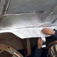Aislamiento térmico reflectante con aluminio puro y espuma de polietileno (ancho 60 cm) + Cinta de aluminio. Aísla calor y frío en furgonetas, bungalows, viviendas... Antihumedades - details 0