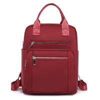 Mochila De Viaje Casual Para Mujer Impermeable De Oxford Gran Capacidad Con Hombros Múltiples Funciones Estilo Escolar - details 13