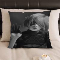 Funda De Cojín Nier Automata 2b 40x40cm 45x45cm Para Coche Sofá Regalo De Navidad Funda De Cojín De Terciopelo Cortado Anti-deslizante - details 5