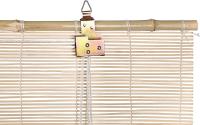 HERSIG Estor Bambu Color Natural/Marron oscuro  Persianas Enrollables Exterior e Interior de 60x140cm/80x160cm/100x180cm  a elegir  Instalación Sencilla y Rápida Estor de bambu natural enrollable ejido con varillas de láminas de bambú 100% de alta calidad - details 3