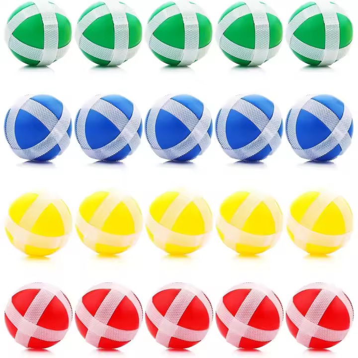 Paquete de 20 dardos infantiles Erstaz Balls con velcro para lanzar bolas de repuesto. - 1