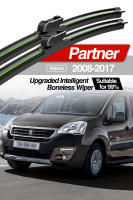 LimpiaFrente LimpiaFrente Antigolpes Para Peugeot Partner 2 2008-2017 Plegables De Bony Natural De Goma 2 Piezas Accesorios Para Ventanas - details 0