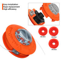 Cabeza De Piltra De Hierba Universal M10 De Aluminio Y Nylon Para Motocultor Corte De Dos Líneas Hilo De Aro Para Jardín - details 6