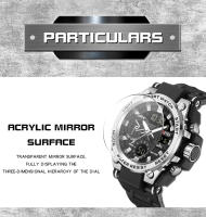 Reloj De Pulsera Deportivo Militar OFNS Para Hombre Estilo G Lujo Cuarzo Analógico Resistente Al Choque Con Pantalla LED Y Digital Impermeable 5Bar - details 16